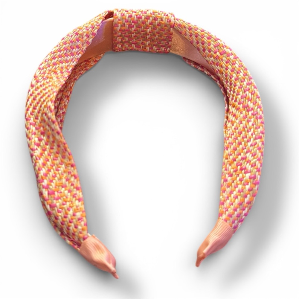 3 for $6!! J. Crew Multicolor Woven Headband & FREE Coordinating Peach Headband - Picture 3 of 9